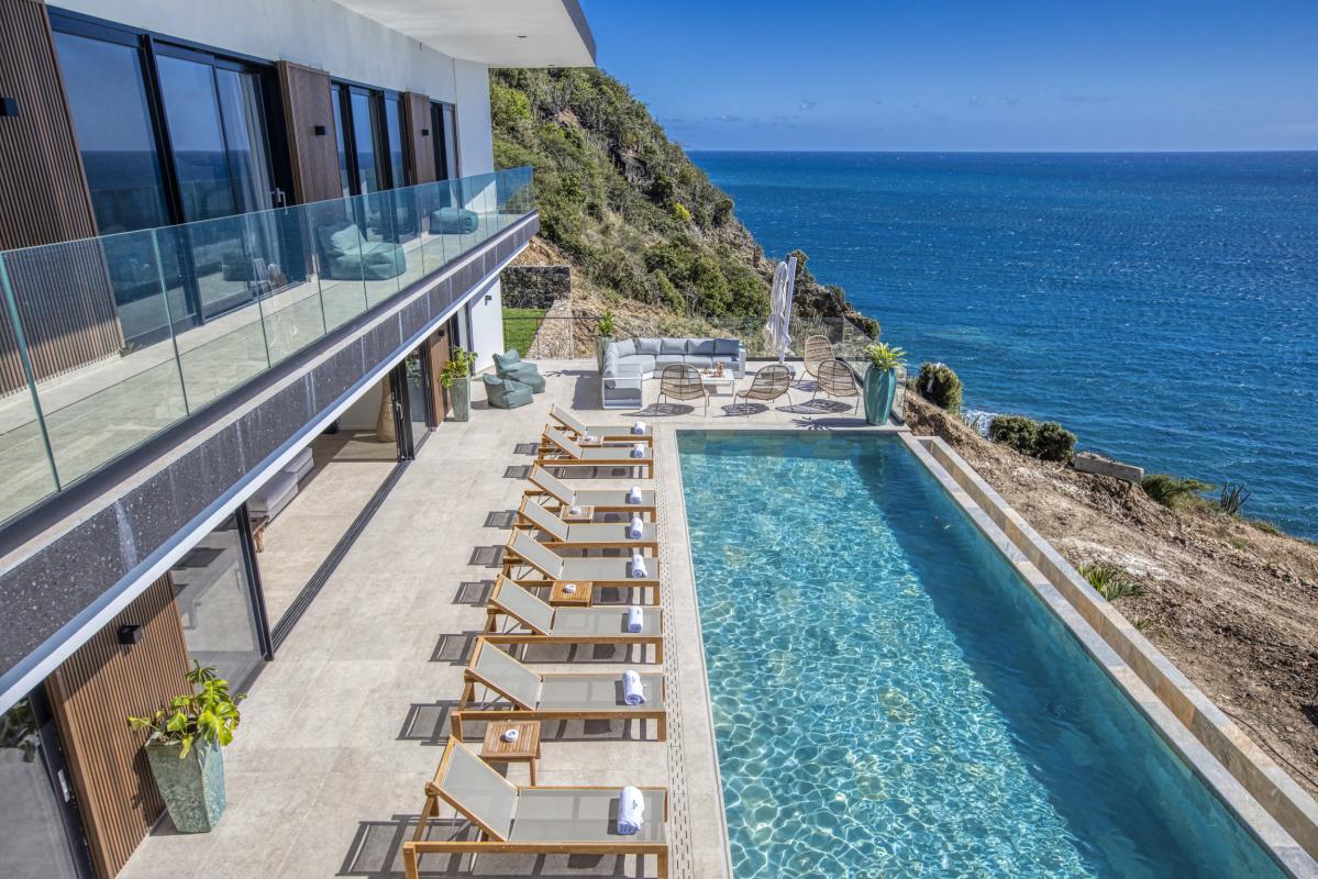 11_A louer villa 12 personnes Indigo Bay Saint Martin - Vue mer
